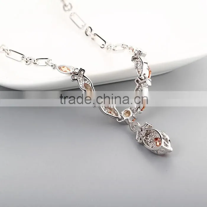 925 Sterling Silver Wholesale Pendant Statement Necklace 2016 Jewelry SNP028W