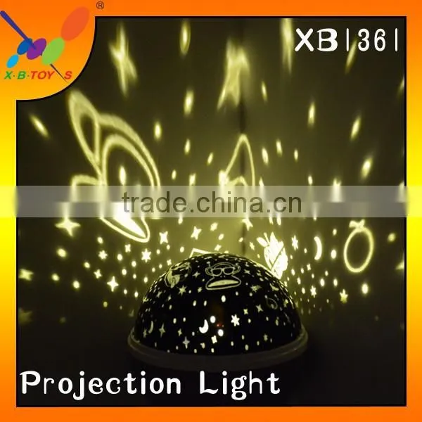 Popular Color changing various LED projection rotating light Battery Operated or USB Line Charging Christmas Gift Light