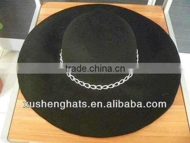 baoding factory wool floppy hat with big brim felt hat