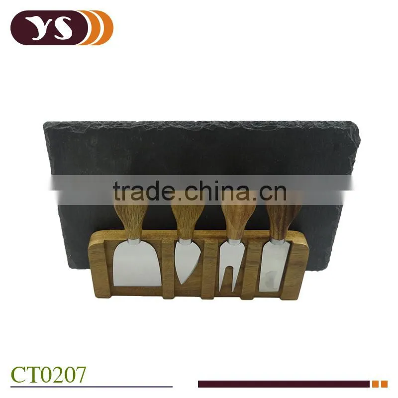 6pcs acacia wood cheese tools