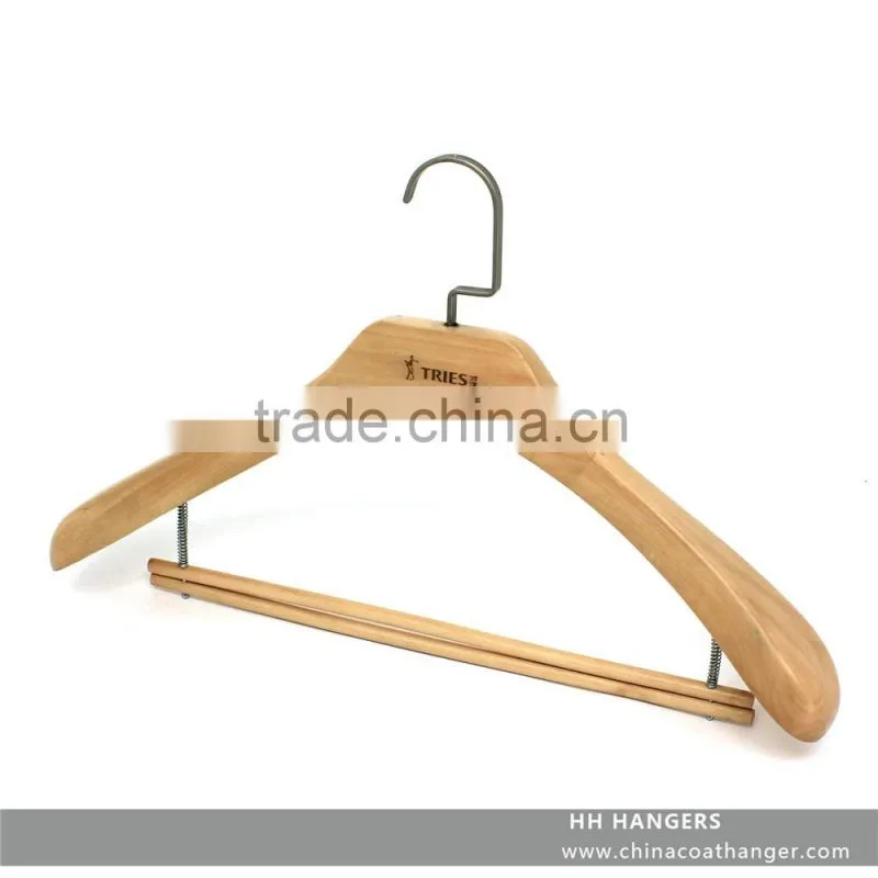 High quality luxury wooden hanger,wooden suit hanger