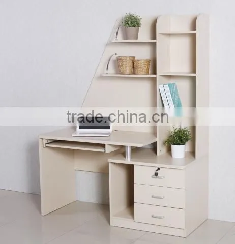 Modern computer table/computer desk with bookshelf HX-CL136