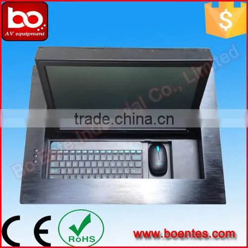 Computer LCD Monitor Flip Up Equipment for Audio Video Conference Solution