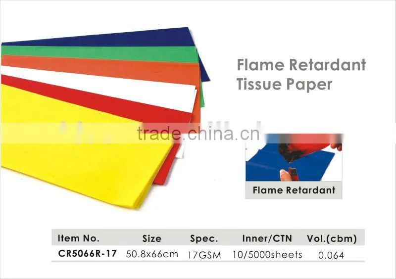 Gift/Promotion/Decoration Fluorescent Crepe Paper/solid color wrapping paper