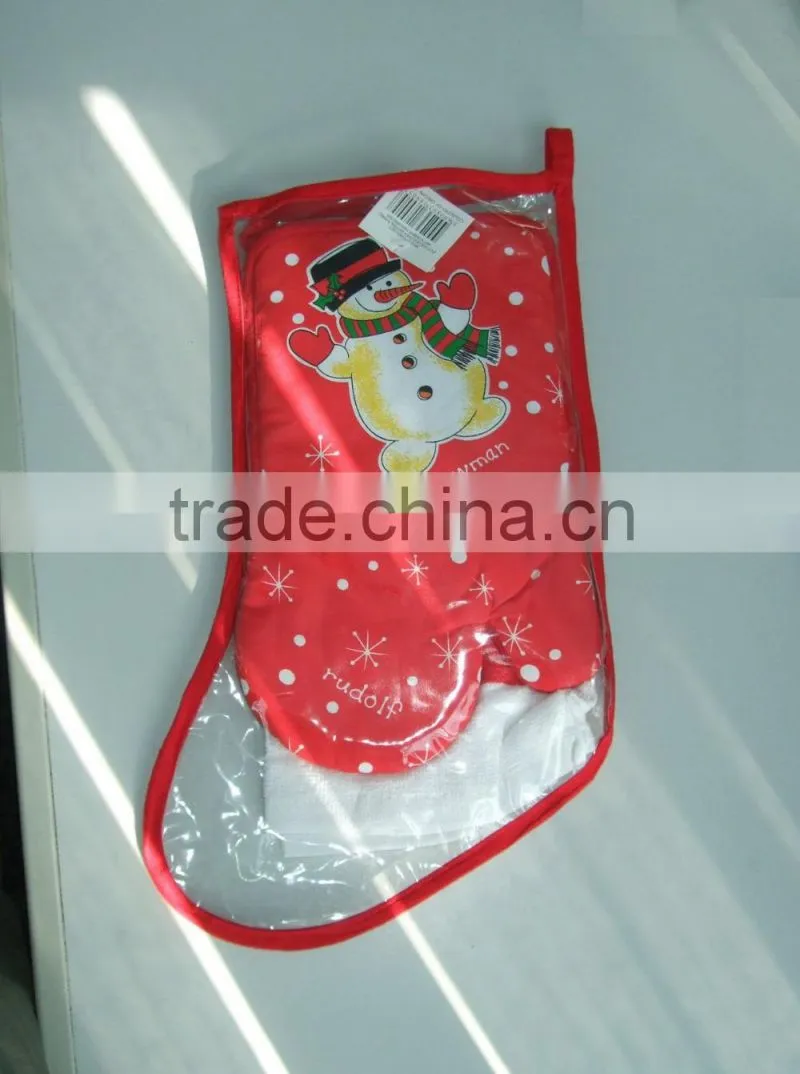 kitchenware gife packing christmas kitchen gife set with oven mitt and pot holder and tea towel cotton tea towel kitchen set