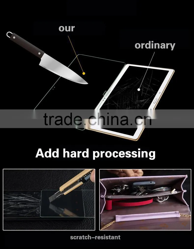 Top quality 9H Tempered glass screen protector for Samsung T800 Tab S 10.5, Paypal also accepted