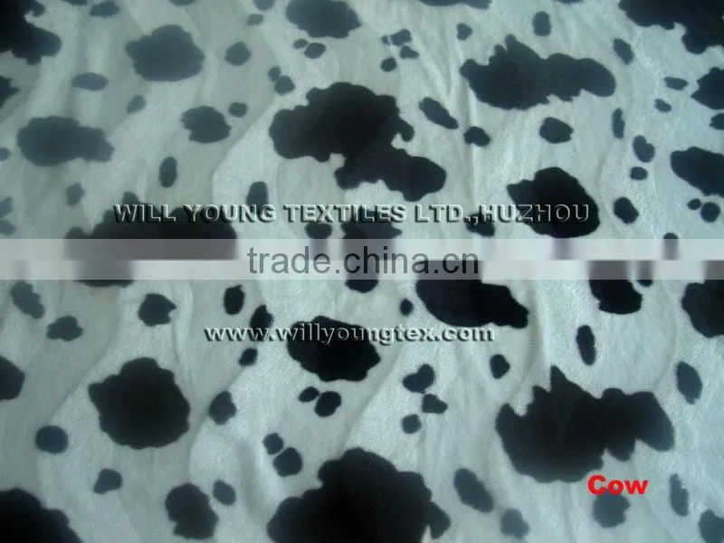 New design velboa print velboa fabric