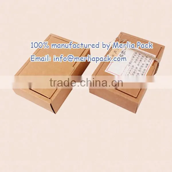Recycled Kraft Cardboard Brown Boxes Herbal Tea Bags Spearmint Box