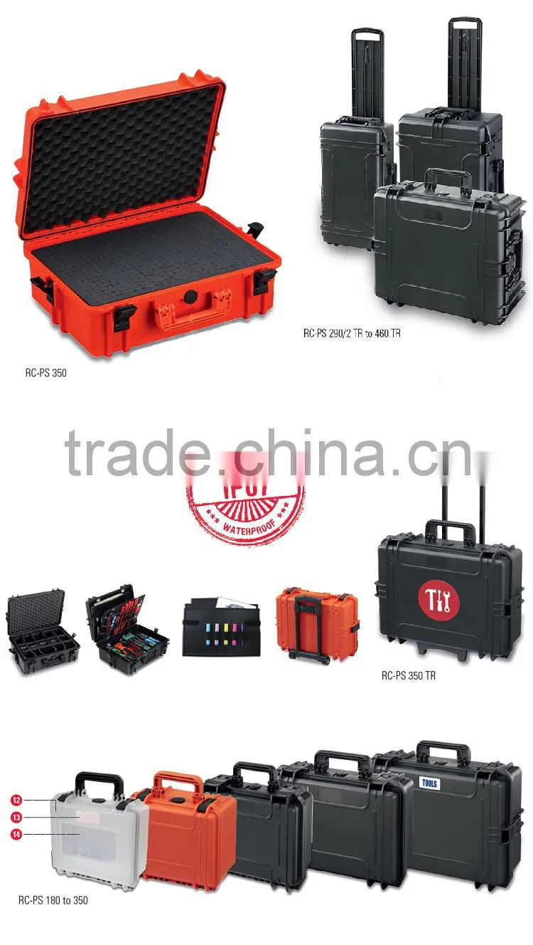 Hard PP material waterproof instrument carrying case RC-PS 460 L