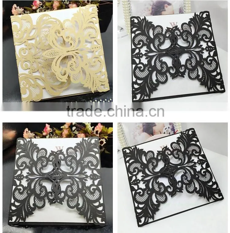 Delicate high quality wedding invitations with competitive price
