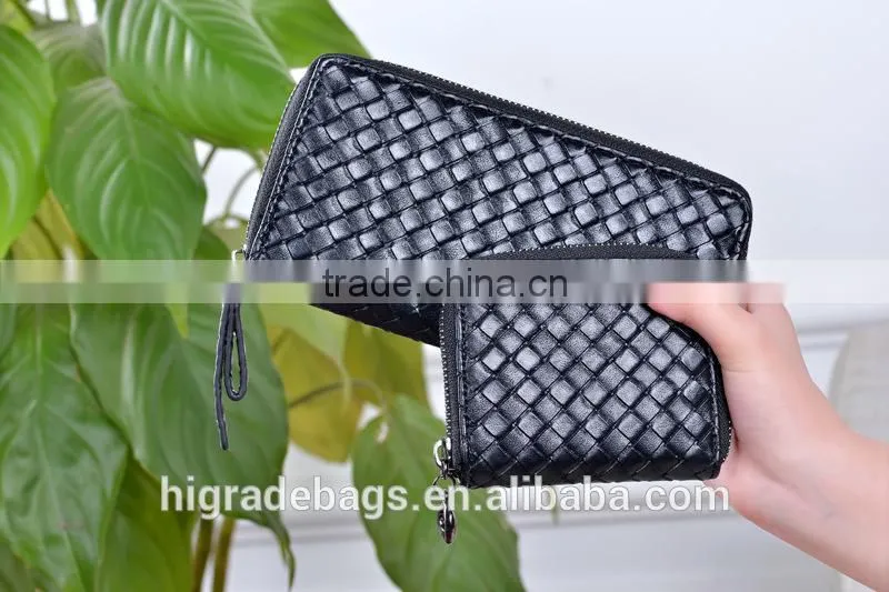 ladies pocket braided wallet