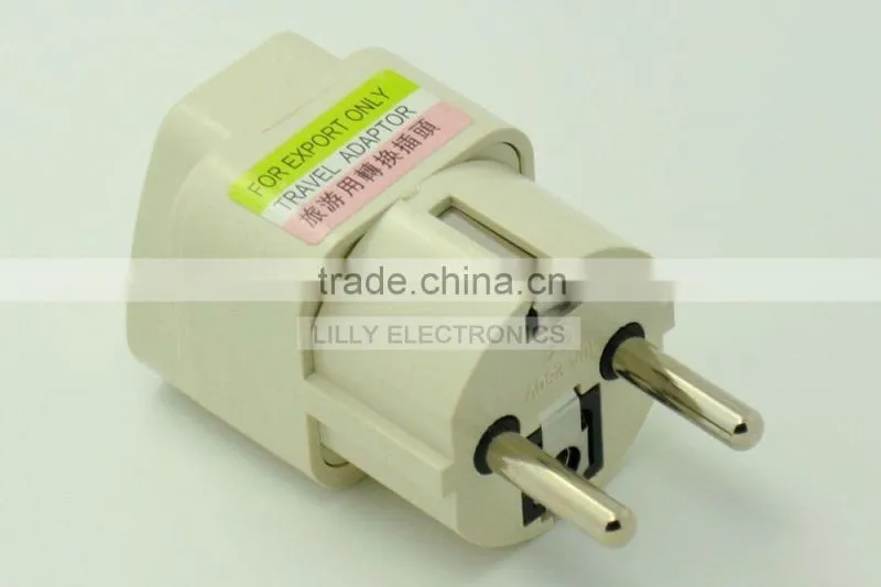 UK to EU AC Conversion Travel Adapter AU US UK to EU AC Conversion Electrical Plug Universal 250V 10A