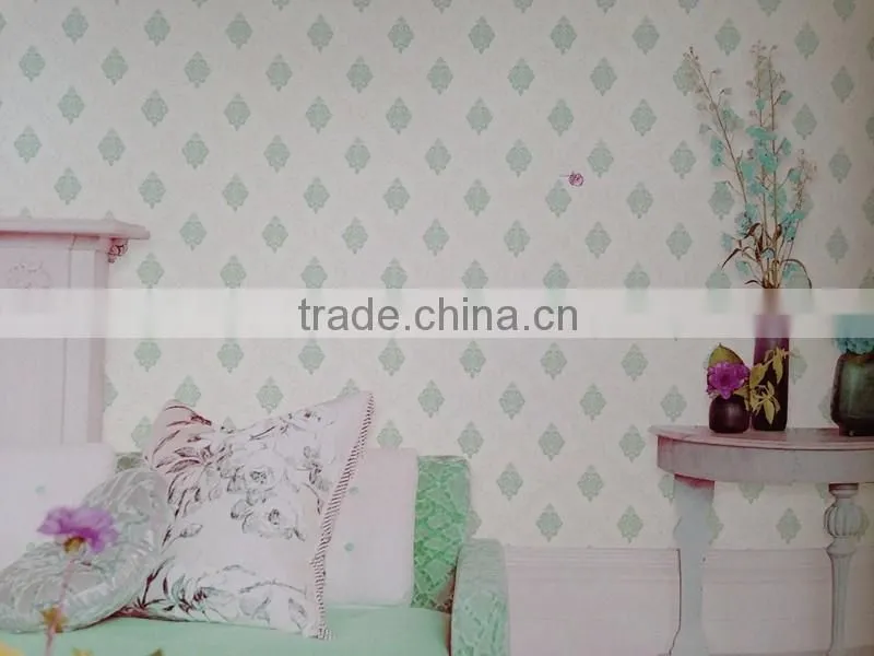 times small damask flowers vinyl wallpaper