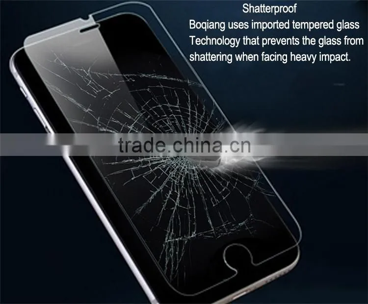 for iphone 6 full screen tempered glass, No crash metal frame