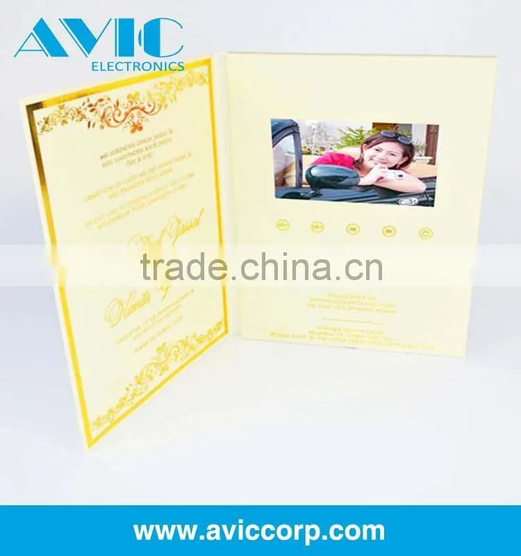 2.4/2.8/4.3/5/7/10.1 inch LCD TFT video brochure , video brochure module