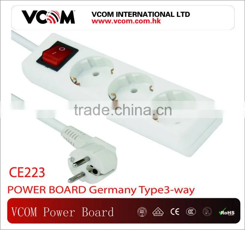 VCOM Germany type 3 way 3G0.75MM2X1.5M power board