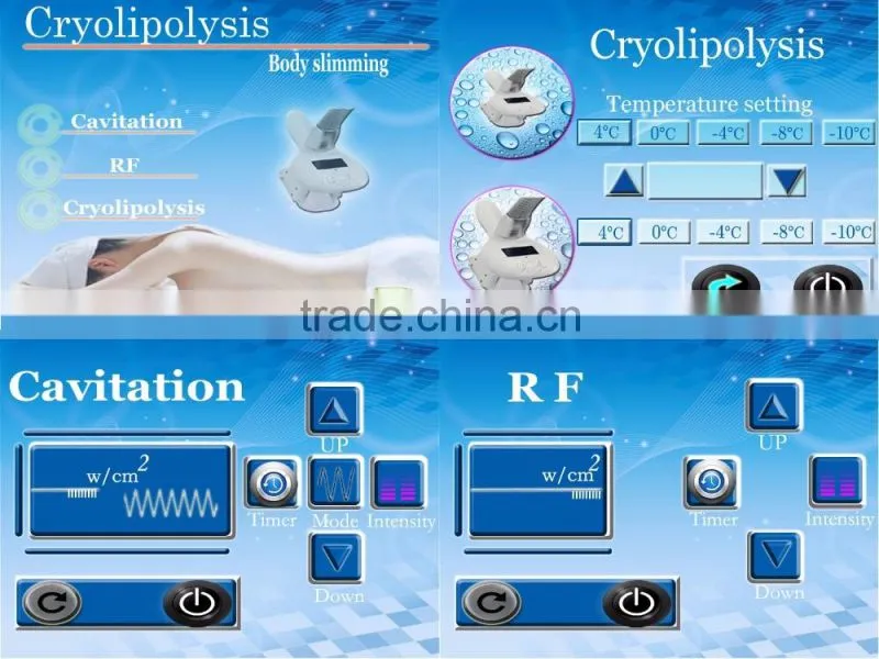 cryolipolysis machine/ultrasonic liposuction cavitation cryolipolysis fat freezing machine for sale