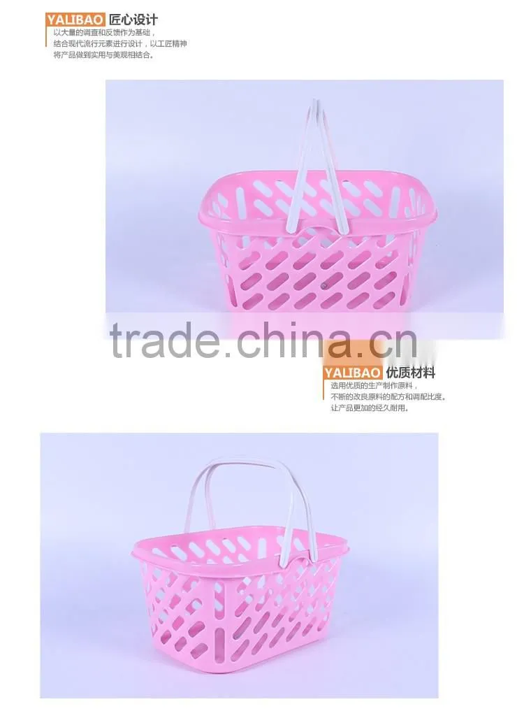 Hot Selling Cheap Plastic Shopping Basket With Handle