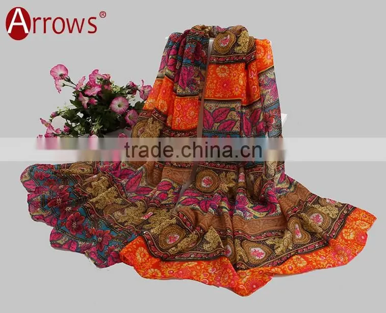 Cotton Voile Stole Shawls and Scarves Printed Check Patterns