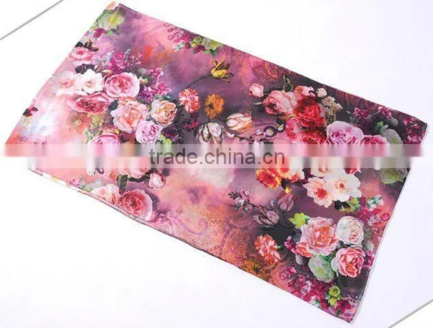 digital print silk scarf