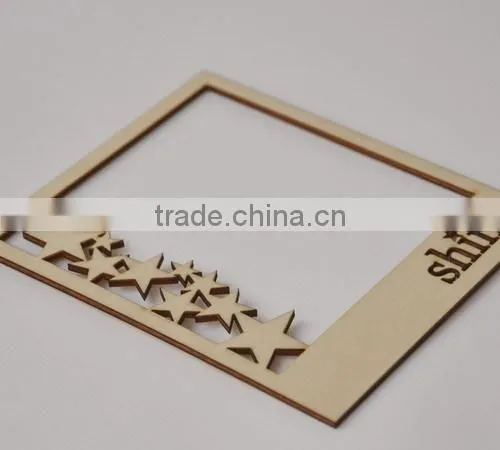 wood veneer frame,MDF flourish, wooden flourish scrapbooking card craft embellishments