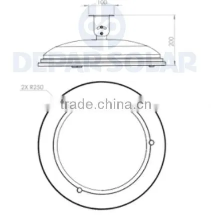 70W LED High Bay Area / Factory Light 220VAC New Practical / Cooling Design DOHA Series