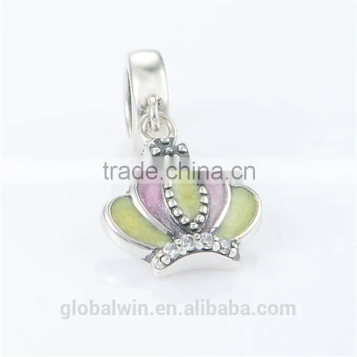 Crown Bulk Charms Wholesale European Charm Bracelet Necklace 100% Real 925 Sterling Silver S181 Best Gifts For You Or Friends