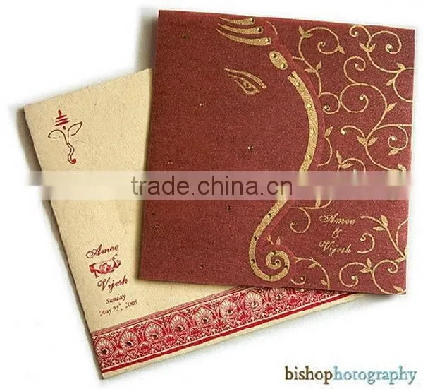 Quality high-end exclusive wedding invitation card