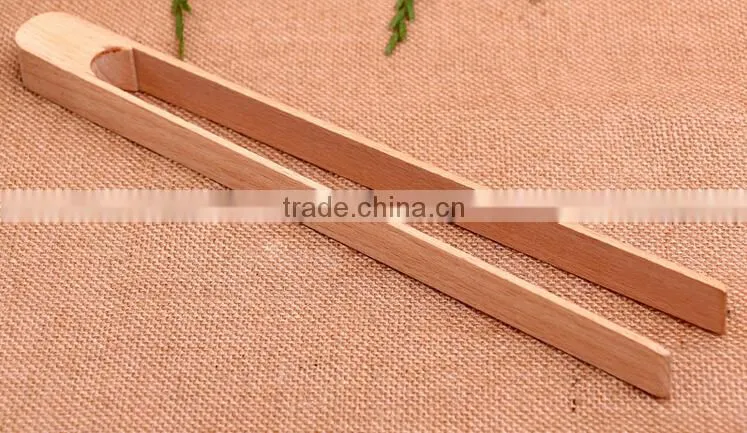wooden kitchen tongs