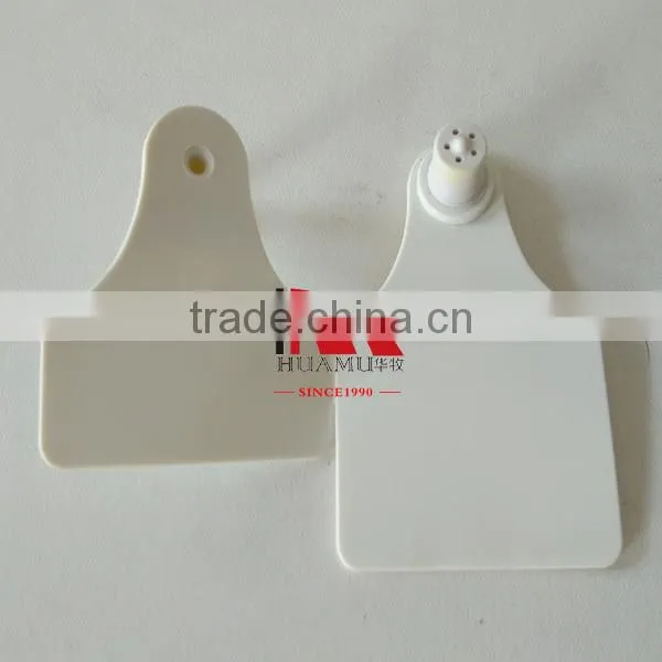 white blank animal ear tag 78*56 mm