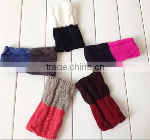 Wholesale customized knitted lace boot cuffs