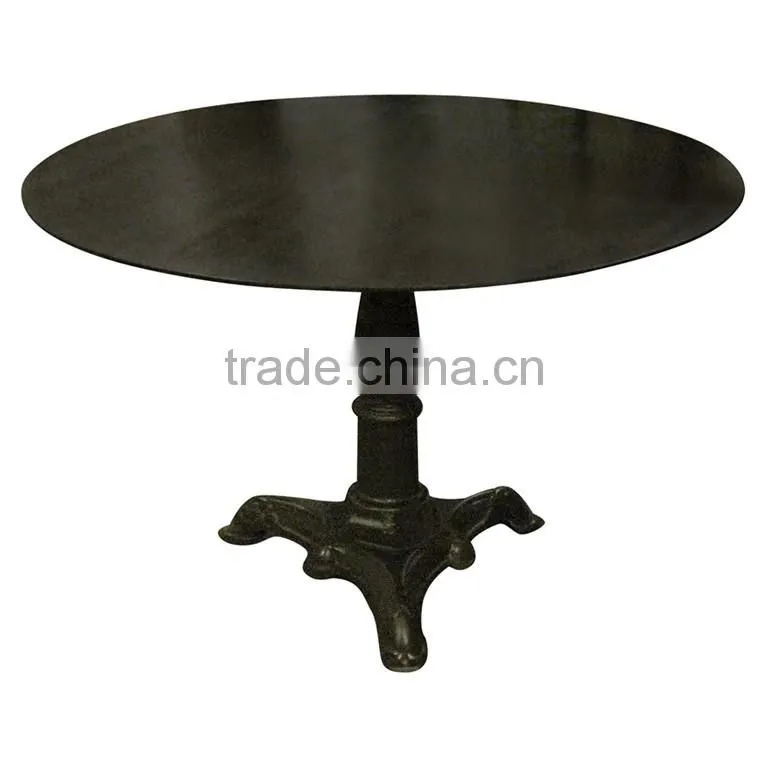 Cast Iron Black Round Assembled Table Leg