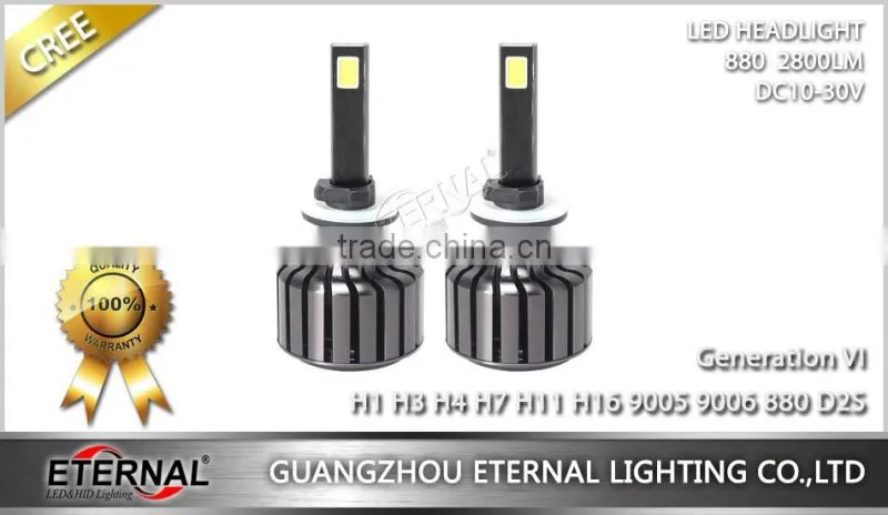 60W universal size LED headlight bulb H1 H3 H4 H7 H11 H13 9005 9006 880 D2S car automotive led headlight bulb kit