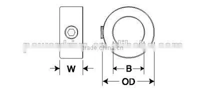 stainless steel Set Screw Style Collar High Precision shaft collars