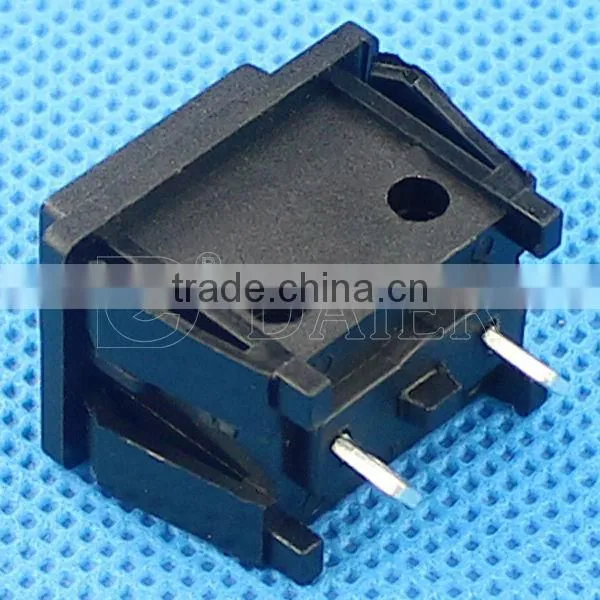 PBS-30B OFF-(ON) black rectangular button push switch