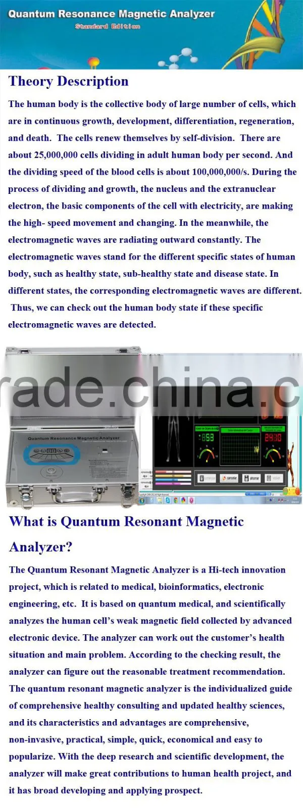 Manufacturers With CE effective quantum disease diagnosis equipment