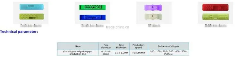 Inline drip irrigation pipe making machine/production line