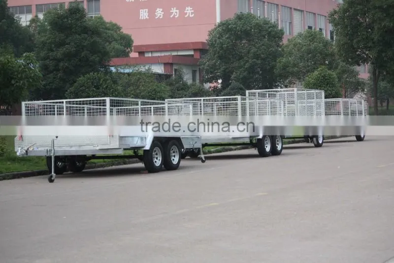Hot selling weled tandem cage trailer 10x6/12x6