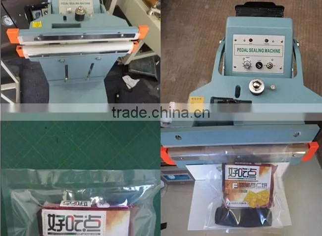 2017 Easy Operation Pedal Two Side Aluminum Foil Bags Sealing Machine