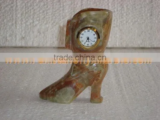 Buy cheap Long Life New selling attractive style CLOCKS ONYX MARBLE HANDICRAFTS