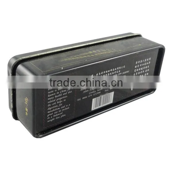 rectangular metal gift tin box