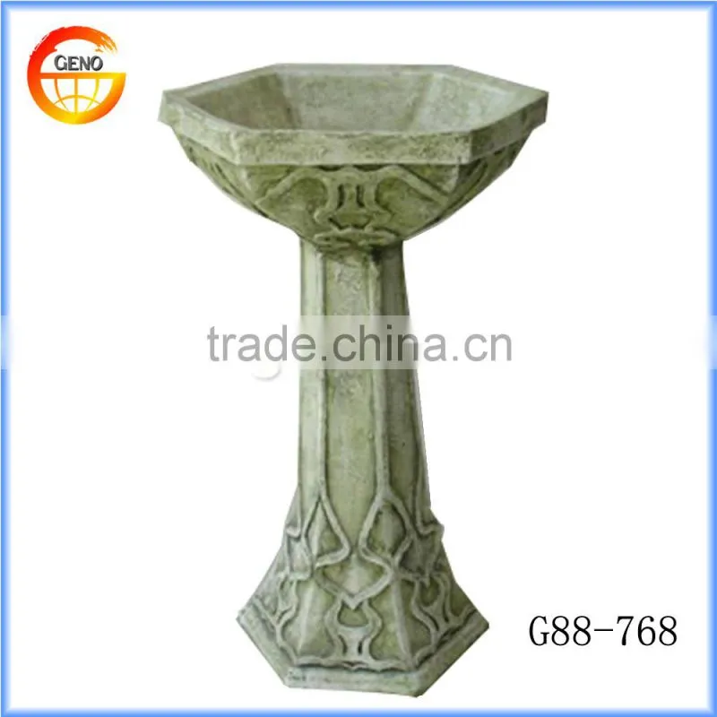 garden decor bird feeder cheap concrete bird bath
