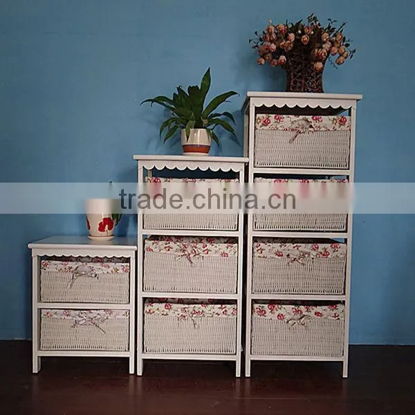 100%handmade natural low price willow cabinet