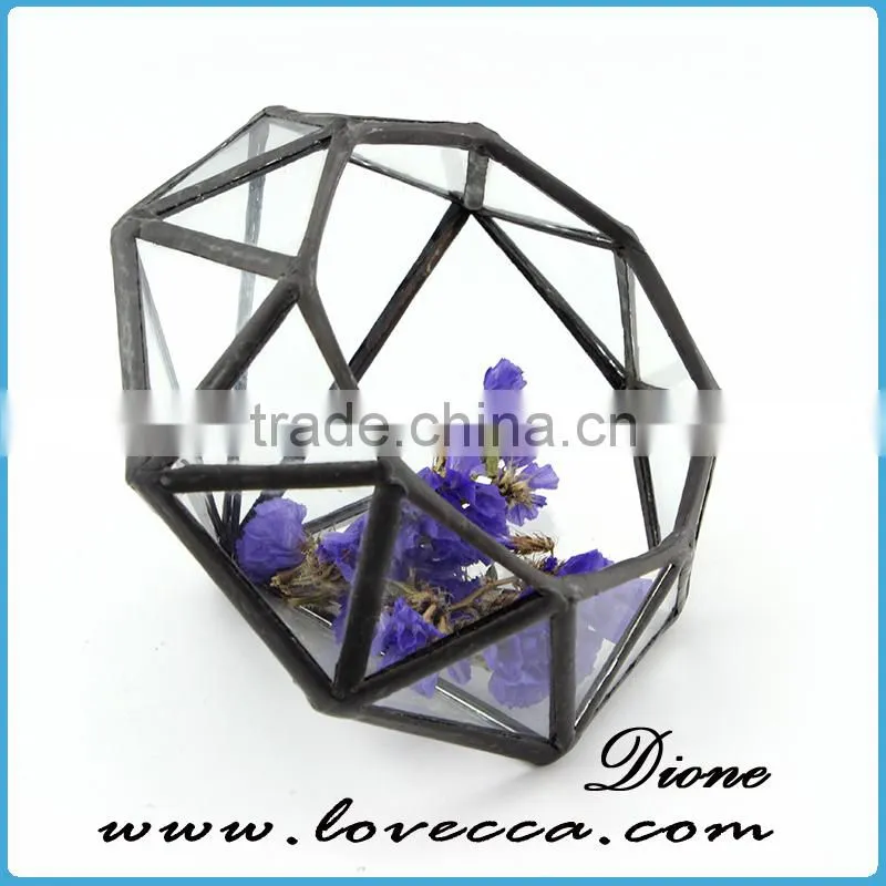 Beautiful glass crafts clear glass vases glass terrarium round
