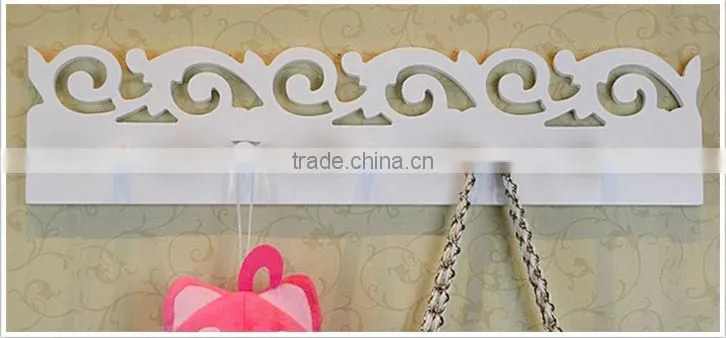 European white fashion wooden wall shelf