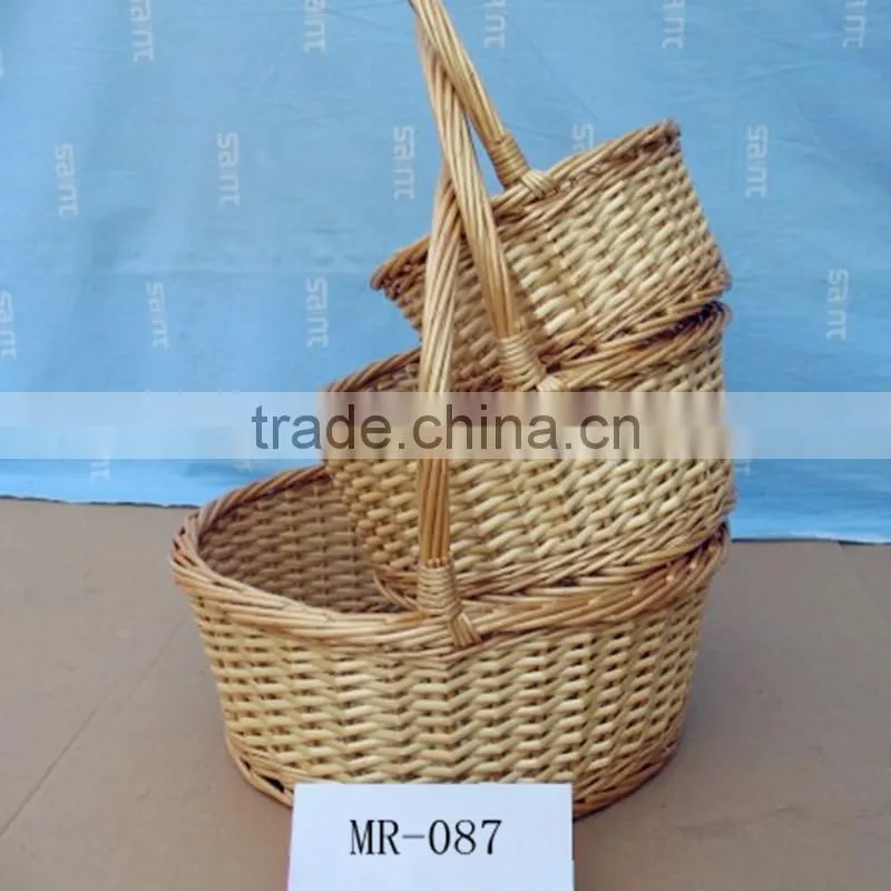 Bountiful Gifts Gourmet Gift Basket made from spilt willow with plastic lining
