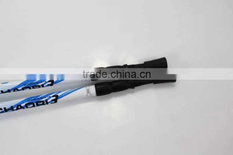 3 sections trekking stick 6061 aluminum fast internal lock anti shock SZ15345