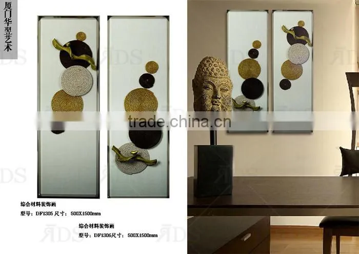 Framed handmade wholesale metal art for home decoration