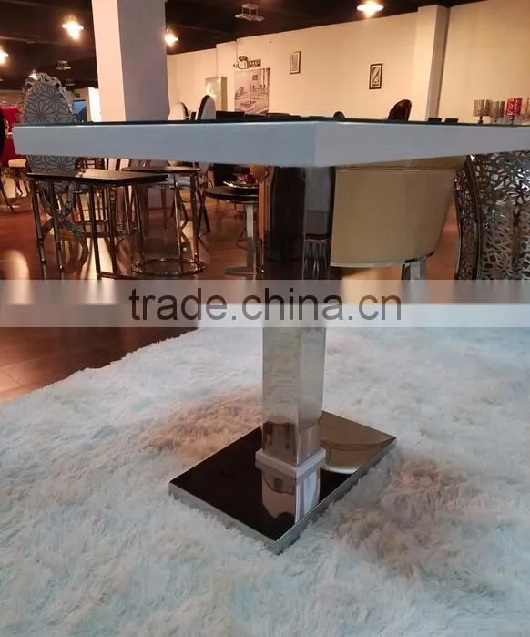 A9527 Octagon artifical marble dining table and chairs sets