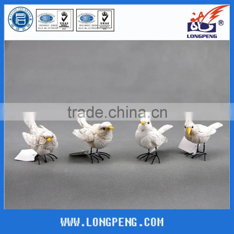 Cute Small Colorful Polyresin Bird for Garden Decoration & Indoor